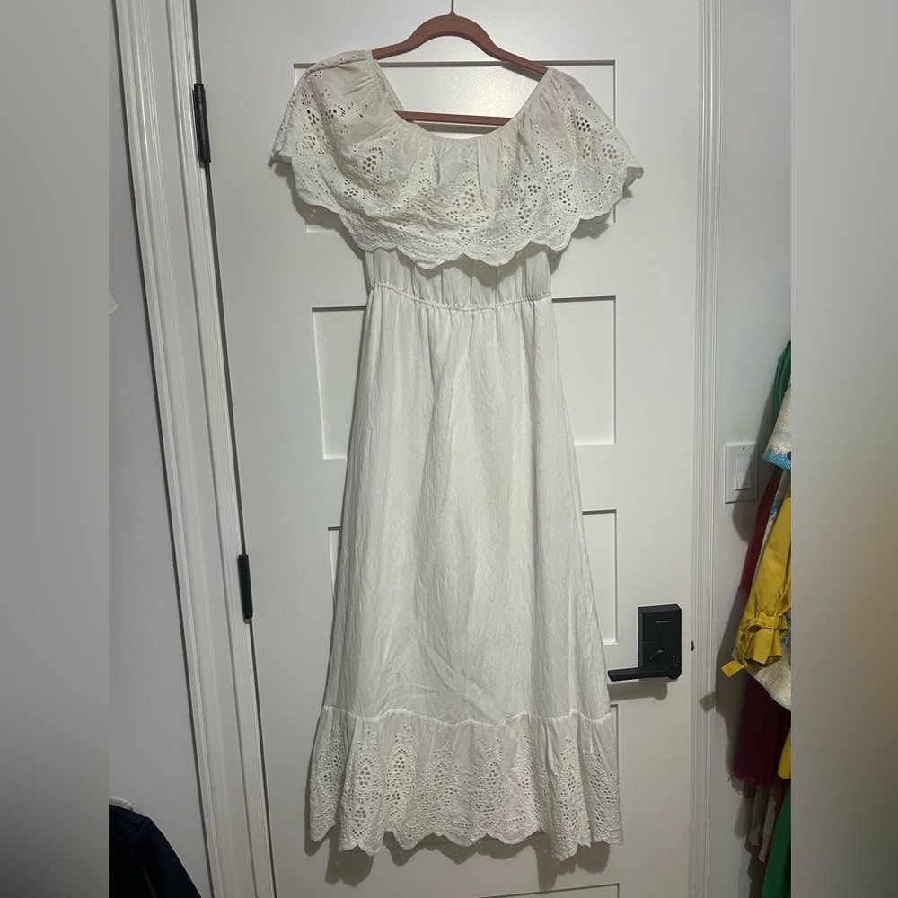 Verte off the shoulder white dress